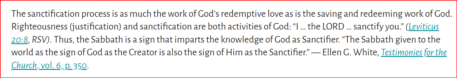 SANCTIFICATION