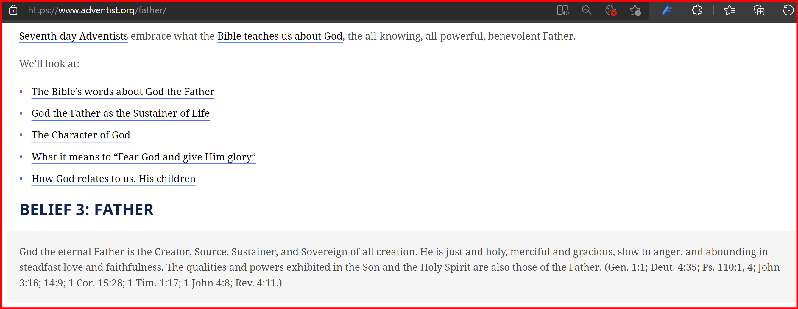 Adventist fix wrong God the Father